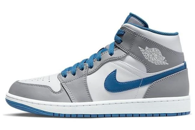 Air Jordan 1 Mid 'Cement Grey/True Blue' (2022) DQ8426-014