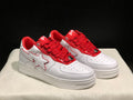 BAPE STA Low "White / Red" — Patent Leather Sneaker