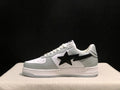 BAPE Bapesta Low "Grey Camo" — Embossed Leather Sneaker