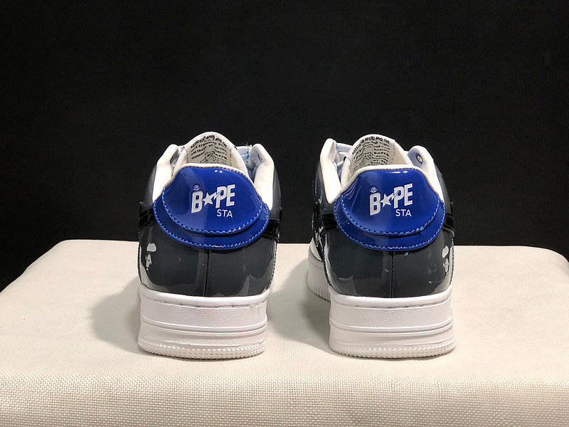 BAPE STA Low "Royale" — Royal Blue / Black Patent Leather Sneaker