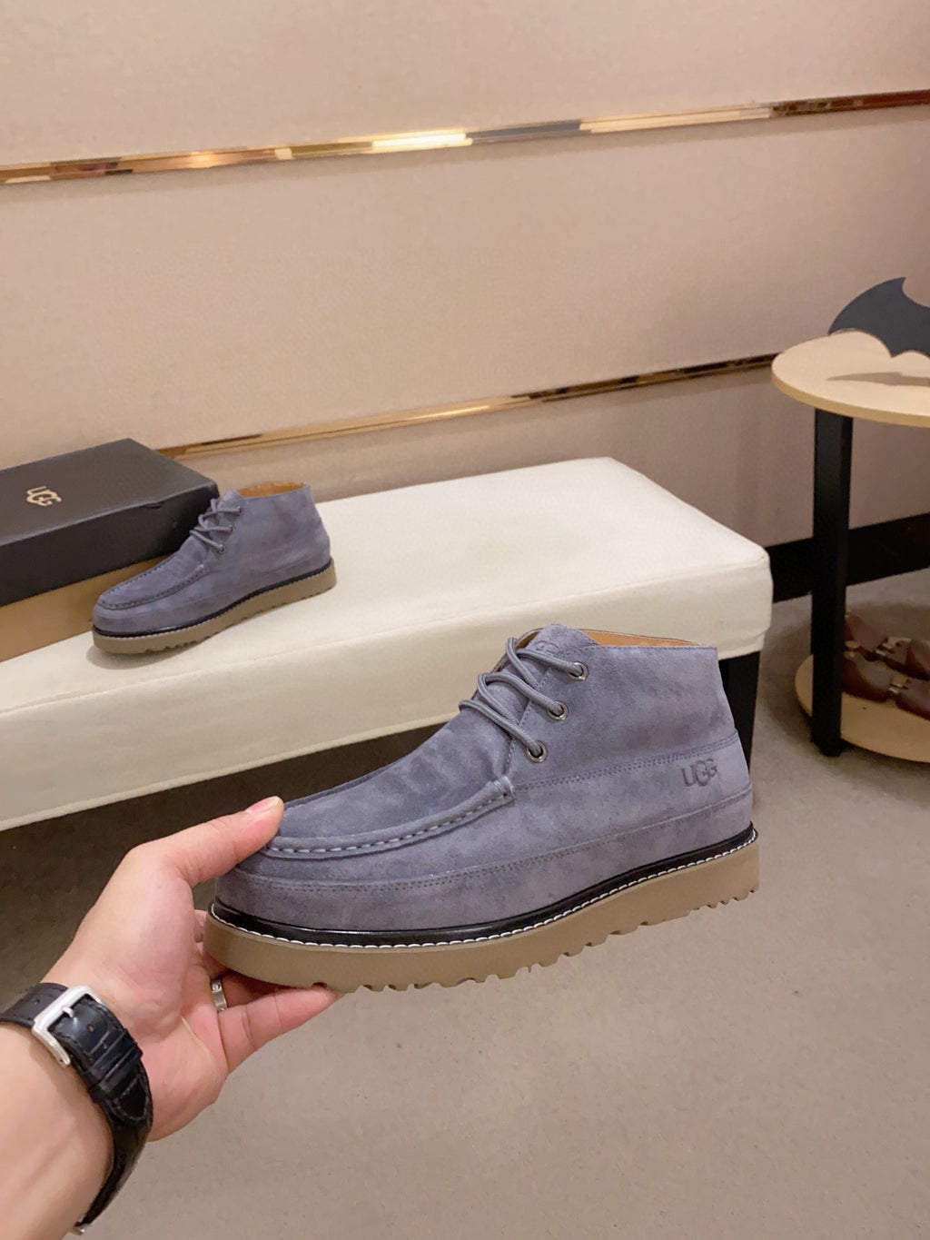 UGG Men's Suede Chukka Boot — Slate Blue
