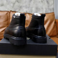 UGG Men's Leather Shearling Lace-Up Boot — Black
