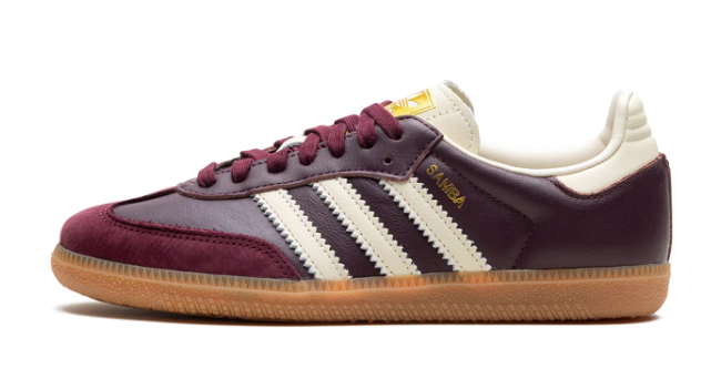 Adidas Samba OG Women's – Cream White / Earth Strata / Maroon (ID04779)